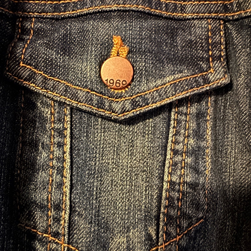 GAP Classic Dark Blue Jean Jacket - Picture 3 of 4